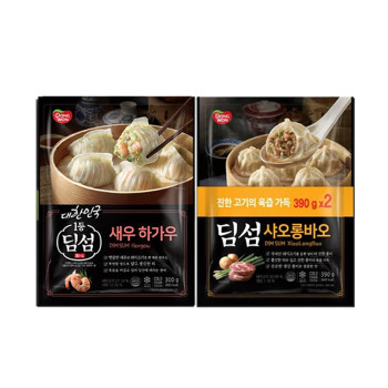 [동원] NEW 딤섬 샤오롱바오 390g 4봉 + 새우하가우 300g 2봉