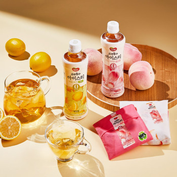 [동원] 보성홍차 아이스티 제로 복숭아 500ml x 12개 + 레몬 x 12개