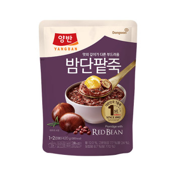 [동원] 양반 NEW 밤단팥죽 420g (파우치) x 6개