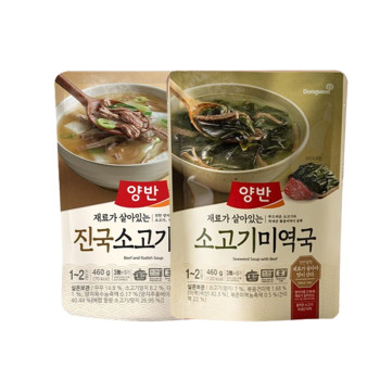 [동원] 양반 진국 소고기무국 4개 + 소고기 미역국 4개