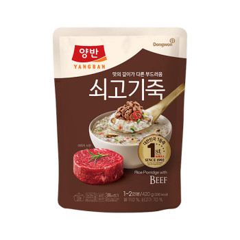 [동원] 양반 NEW 쇠고기죽 420g (파우치) x 6개