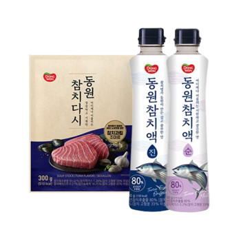 [동원] 참치다시 300g 2봉 + 참치액 진 500g + 참치액 순 500g