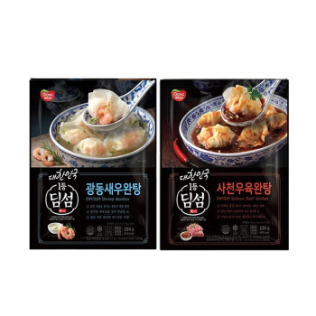 [동원] NEW 딤섬 사천우육완탕 336g 3봉 + 광동새우완탕 294g 3봉