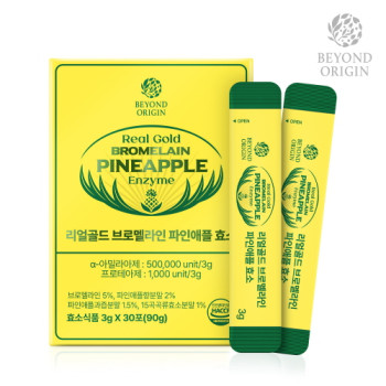 [비욘드오리진] 리얼골드 브로멜라인 파인애플 효소 (3g*30포)