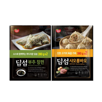 [동원] NEW 딤섬 샤오롱바오 390g 4봉 + 부추창펀 390g 2봉