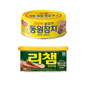 [동원] 라이트스탠다드 참치 85g x 12캔 + 리챔 오리지널 200g x 6캔 [2607]