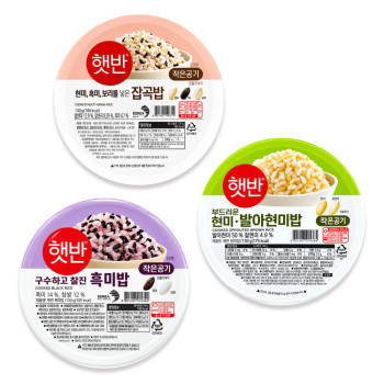 햇반 130g X 36입 흑미밥/발아현미밥/잡곡밥 작은공기
