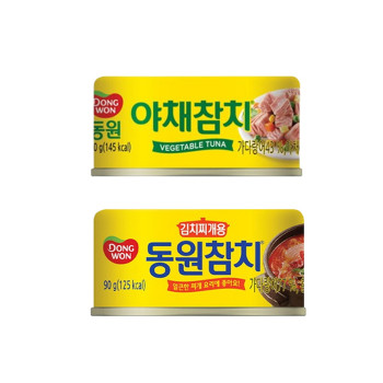 [동원] 야채참치 150g x 5캔 + 김치찌개용 참치 150g x 5캔 [2607]