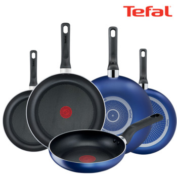 [테팔] 팬&냄비 PTFE 미드나잇 블루 5종세트 (프라이팬 20cm+24cm+26cm+28cm+볶음팬 28cm)