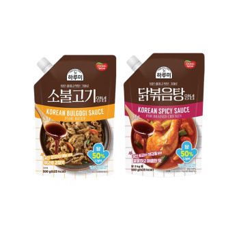 [동원] 하루미 소불고기양념 500g 2봉 + 닭볶음탕양념 500g 2봉