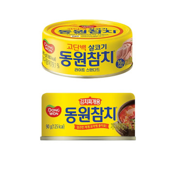 [동원] 라이트스탠다드 참치 85g x 8캔 + 김치찌개용참치 90g x 4캔 [2607]