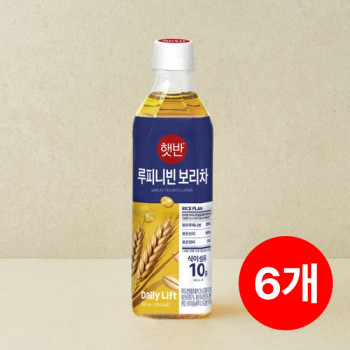 [CJ] 햇반 루피니빈 보리차 500ML x 6개
