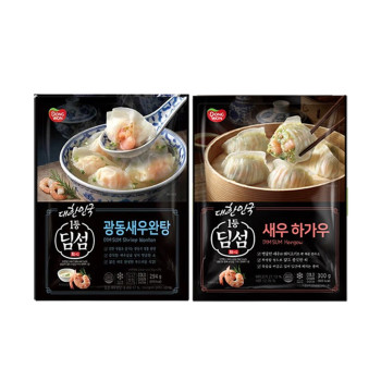 [동원] NEW 딤섬 새우하가우 300g 4봉 + 광동새우완탕 294g 2봉