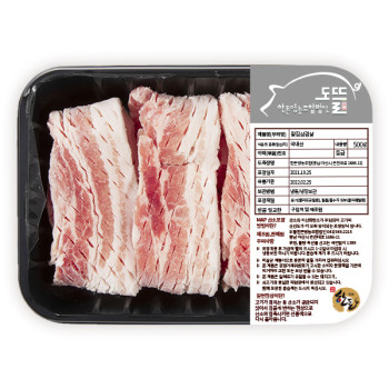[생생포크] 명품 한돈 칼집 삼겹살 500g(냉장)