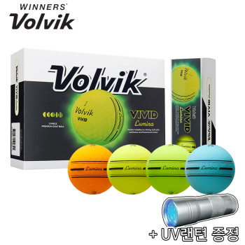 (투와이) 볼빅 비비드 VIVID 루미나 듀얼코어 3피스 골프공 12구_tw
