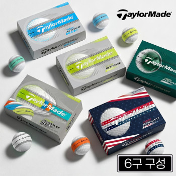 (투와이) 테일러메이드 NEW 26년 투어 리스폰스 스트라이프 3피스 골프공 6구 5종 택 1_tw