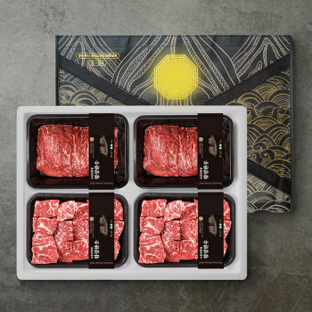 [더기다림 횡성한우] 1+ 횡성한우 정육 3호 1.6kg [불고기 400g +불고기 400g + 국거리 400g +국거리 400g]