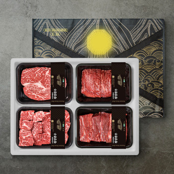 [더기다림 횡성한우] 1+ 횡성한우 정육 4호 1.6kg [등심 400g +불고기 400g + 국거리 400g +장조림 400g]