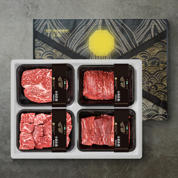 [더기다림 횡성한우] 1+ 횡성한우 정육 5호 1.6kg [등심 400g +불고기 400g + 국거리 400g +산적 400g]