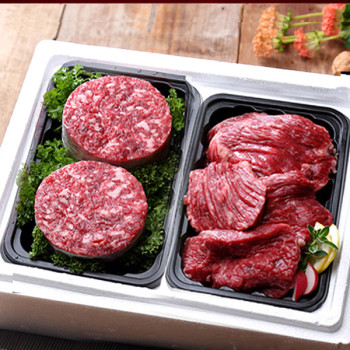 [명][횡성한우] 정육선물세트 2호 800g(불고기 400g+산적 400g) [1등급이상]