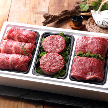 [농할][명][횡성한우] 구이정육 1.8kg(등심 600g+불고기 600g+국거리 600g) [1등급이상]