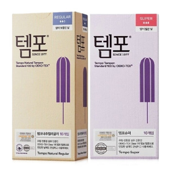 [동아제약] 템포 레귤러 10개입 1박스 / 슈퍼 10개입 1박스