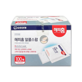 [유한양행] 해피홈 알콜스왑 100매