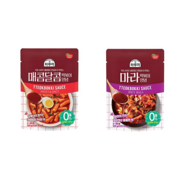 [동원] 하루미 매콤달콤 떡볶이양념 130g 5봉 + 마라 떡볶이양념 130g 5봉