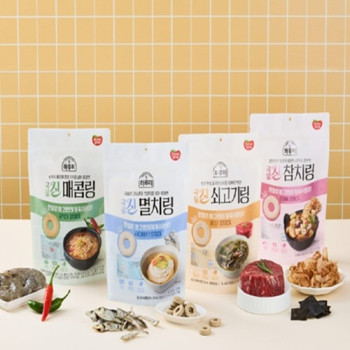 [동원] 하루미 국물의 신 80g 4봉 (참치/멸치/쇠고기/매콤_각1봉)