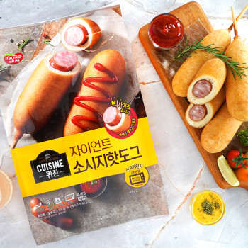 [동원] 퀴진 자이언트 소시지 핫도그440g x 3개