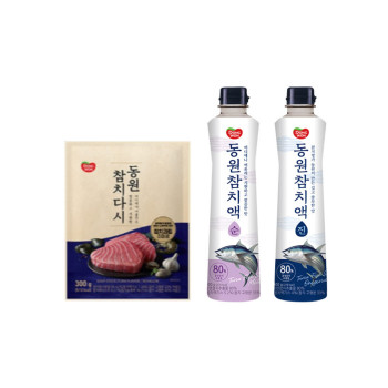 [동원] 참치다시 300g 2봉 + 참치액 진 500g + 참치액 순 500g