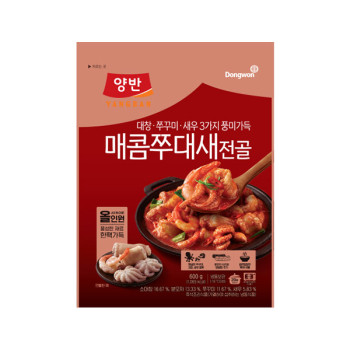 [동원] 양반 직화쭈대새전골 600g x 2개