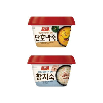 [동원] 양반 용기 호박죽 6개 + 참치죽 6개