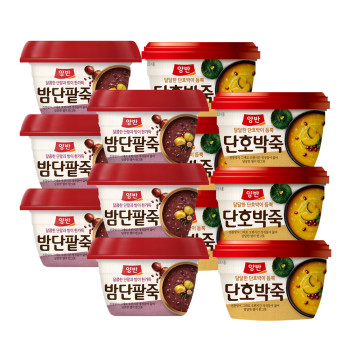[동원] 양반 용기 호박죽 6개 + 밤단팥죽 6개