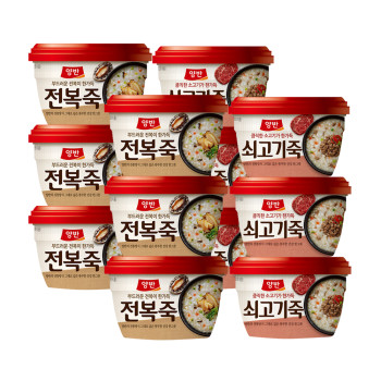 [동원] 양반 용기 전복죽 6개 + 쇠고기죽 6개