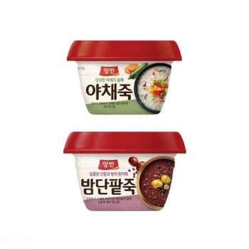 [동원] 양반 용기 야채죽 6개 + 밤단팥죽 6개