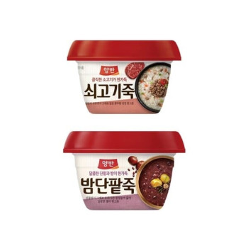 [동원] 양반 용기 쇠고기죽 6개 + 밤단팥죽 6개