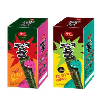 [동원] 양반 김 크리스피롤 25g (2.5g*10입) 데리야끼 2개 + 칠리 2개
