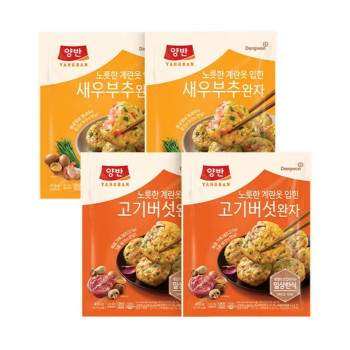 [동원] 양반 계란옷 입힌 새우부추완자 410g + 고기버섯완자 410g
