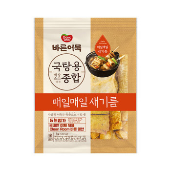 [동원] 바른어묵 냉동 국탕용종합 1kg x 2개