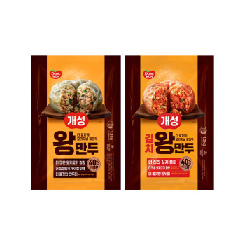 [동원] 리뉴얼)개성 왕만두 1.2kg + 김치왕만두 1.2kg