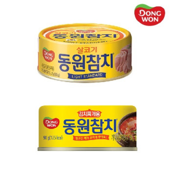 [동원] 라이트스탠다드 참치 85g 8캔 + 김치찌개용참치 90g 4캔