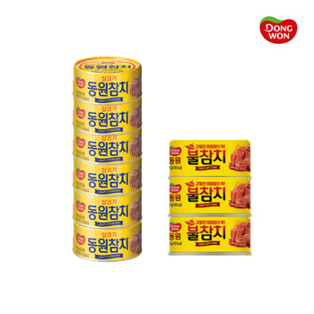 [동원] 라이트스탠다드 참치 85g 10캔 + 불참치 90g 6캔