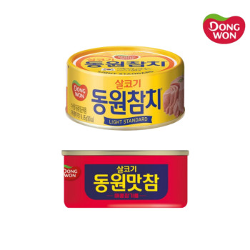 [동원] 라이트스탠다드 참치 85g 10캔 + 동원맛참 매콤참기름 참치 90g 2캔