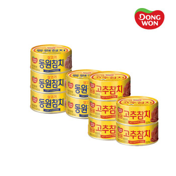 [동원] 라이트 스탠다드 참치 (85g×6캔)+고추참치 (85g×6캔)