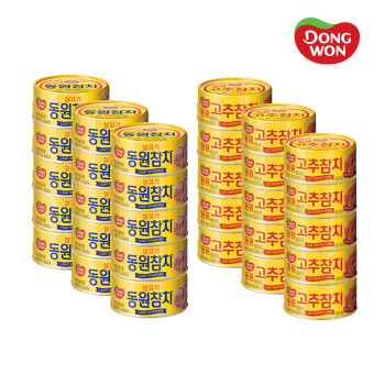[동원] 라이트 스탠다드 참치 (85g×15캔)+고추참치 (85g×15캔)