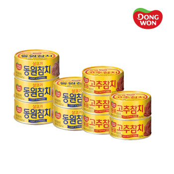 [동원] 라이트 스탠다드 참치 (85g×10캔)+고추참치 (85g×10캔)