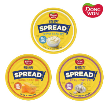 [동원] 동원참치 스프레드 고소마요 100g 4캔 + 체다치즈 100g 4캔