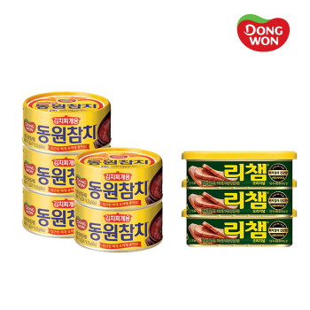 [동원] 김치찌개용참치 (150g×5캔)+리챔 (120g×3캔)