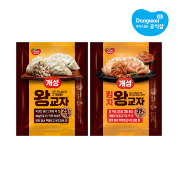 [동원] 개성왕교자 고기 494g 2봉+김치 494g 4봉